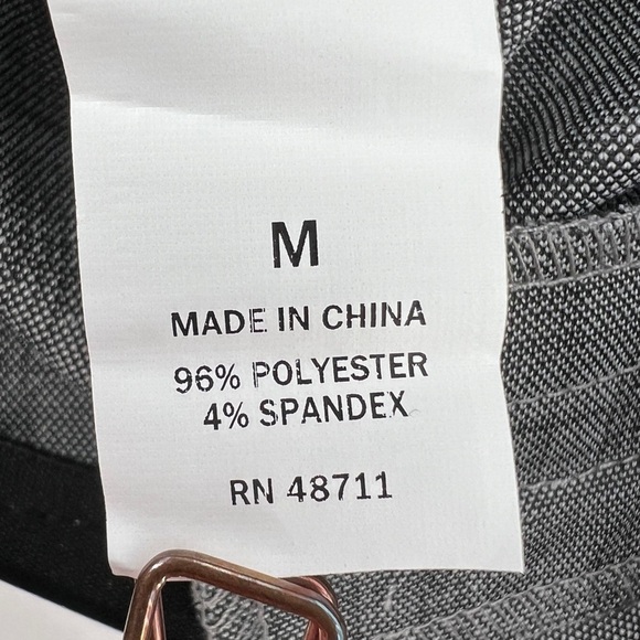 NWT Ophelia Roe Black Checkered High Rise Skinny Pants Size Medium Women’s - Picture 6 of 7